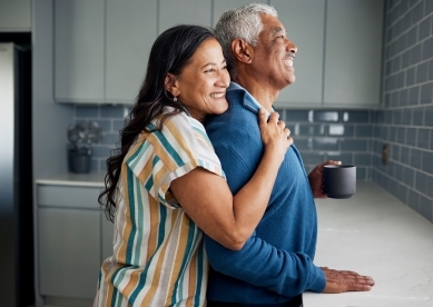 Happy Couple in Kitchen